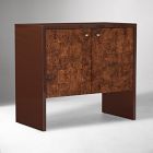 Roan Lacquer &amp; Burl Cabinet (37")