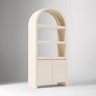 Solstice Painted Raffia Arched Bookcase (34")