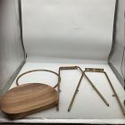 Open Box: Alden Counter Stool (26") - Natural/Brass