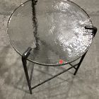 Open Box: Ellery Side Table (16") - Glass, Dark Bronze Base