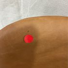 Open Box: Flynn Leather Office Chair - Ludlow Leather Sesame, Dark Bronze Base