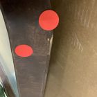 Open Box: Geo Burled Wood Wall Mirror, Rectangle - Dark Burled