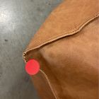 Open Box: Modern Lounger Ottoman - Vegan Leather Caramel