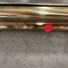 Open Box: Tubular Metal Wall Mirror, 30"W x 45"H - Antique Brass