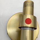 Open Box: Weston Fluted Glass Double Long Indoor/Outdoor Sconce (29") - Antique Brass, Clear Glass Shades