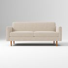 Open Box: Olive Sofa (71"), Mailbox Arm, Standard Back - Performance Coastal Linen Sand, Pecan