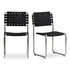 Gisli Leather Dining Chairs (Set of 2)
