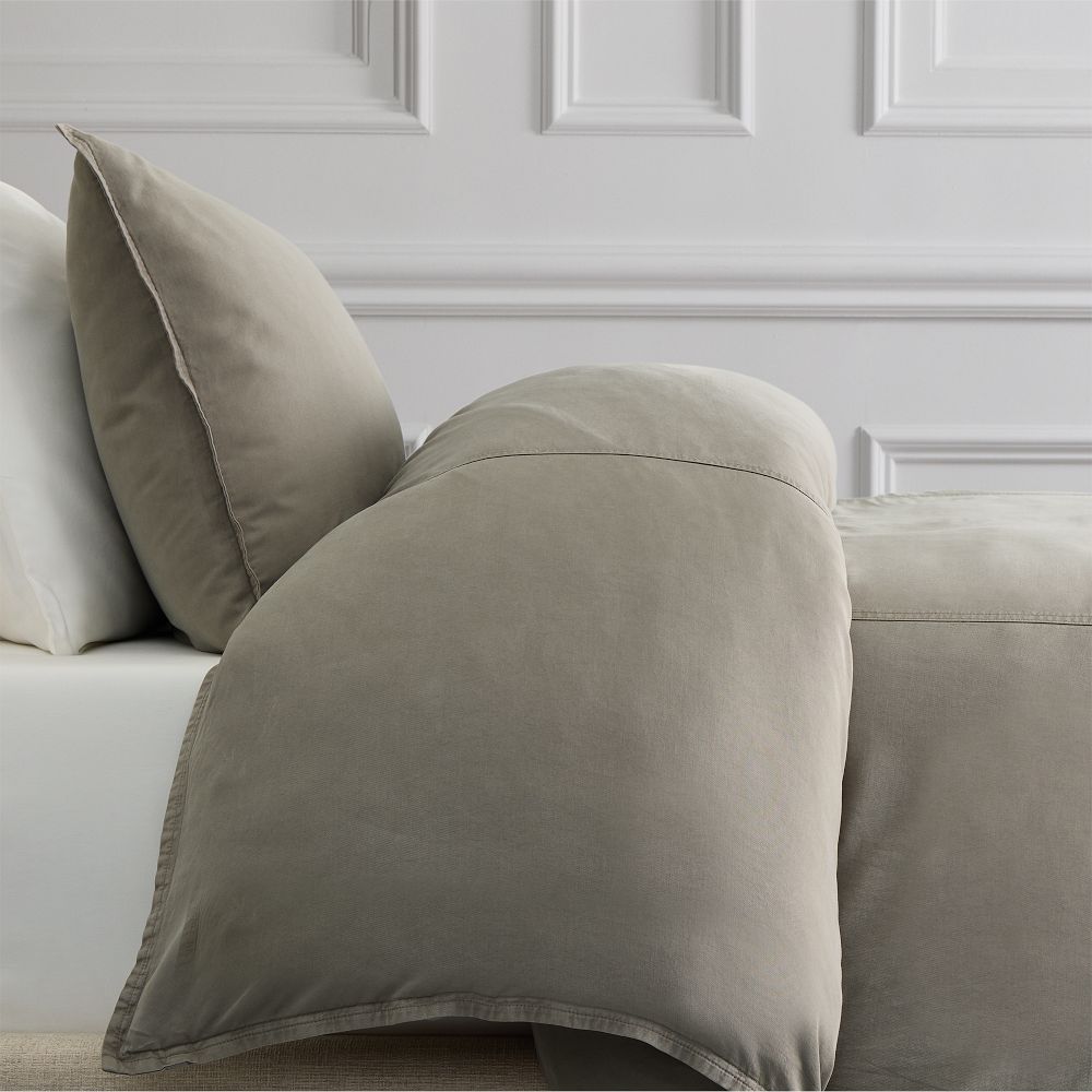 Brushed TENCEL™ Twill Duvet Cover