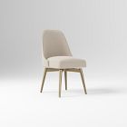 Open Box: Mid-Century Swivel Office Chair - Performance Velvet Sand, Blackened Brass