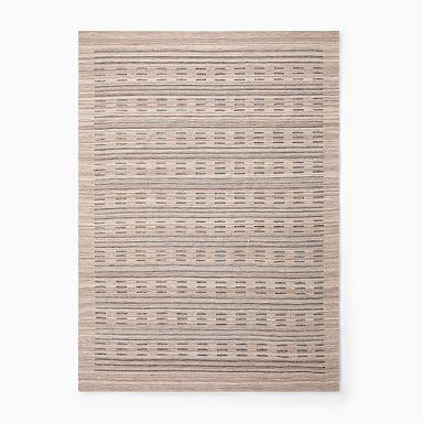 Dashed Stripe Outdoor Performance Rug