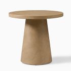 Textured Concrete Outdoor Pedestal Bistro Table (32")