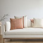 Silk Mono Stripe Lumbar Pillow Cover