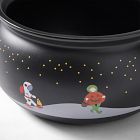 Trick-or-Treaters Ceramic Cauldron Candy Bowl