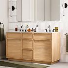 Hutchinson Oak Double Bathroom Vanity (60")