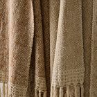 Two-Tone Chunky Linen Throw