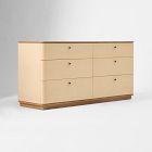 Camille Grasscloth 6-Drawer Dresser (60")
