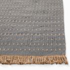 Simple Dash Wool Jute Rug Swatch