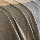 Colorblock Wool Bed Blanket