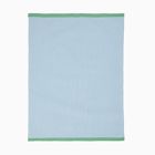 Contrast Ribbed Knit Baby Blanket