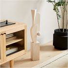 Geometric Wood Floor Sculptures