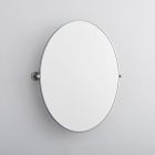 Metal Frame Pivot Oval Wall Mirror (26")