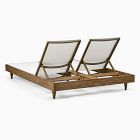Portside Outdoor Textilene Double Chaise Lounge