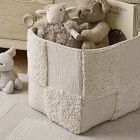 Contrast Textured Square Utility Bin