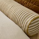 Modern Silk Stripe Bolster Pillow