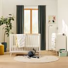 Mid-Century Convertible Crib - White