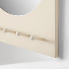 Modern Dorm Mirror with Hooks