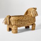 Woven Dachshund Book Caddy