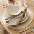 Easy-Care Round Faux Leather Placemats