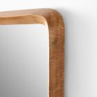 Geo Burled Wood Wall Mirror - Rectangle