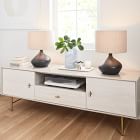 Modernist Wood &amp; Lacquer Media Console (68&quot;&ndash;80&quot;)