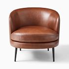 Viv Leather Slipper Chair