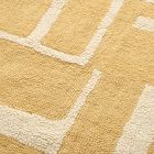 Washable Striped Blocks Rug