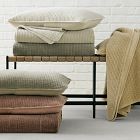 Washed Cotton Velvet Coverlet &amp; Shams