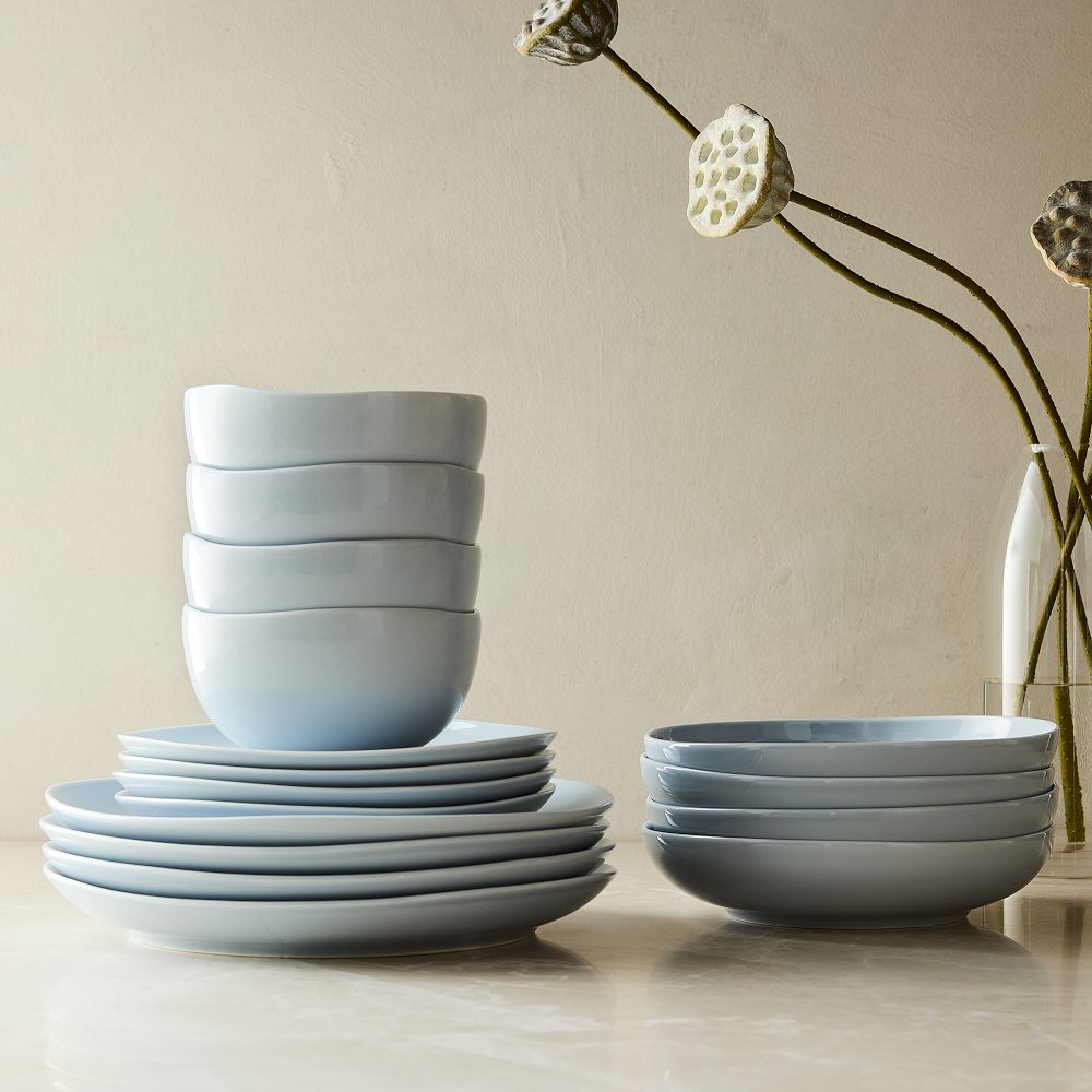 Organic Porcelain Dinnerware (Set of 16)