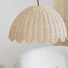 Rattan Bubble Floor Lamp (60")