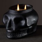 Spooky Skull Filled Glass Candles