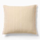 Textured Fringe Pillow Cover