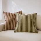 Embroidered Stripe Pillow Cover