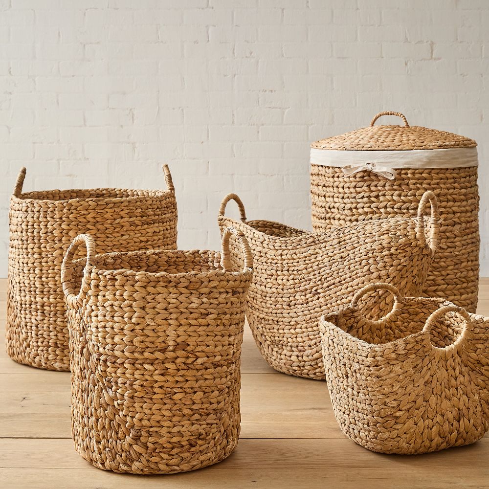 Medium Round Handle Basket - 12.6"D x 16.5"H