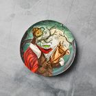 Dapper Animal Halloween Salad Plates