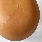 Gumdrop Leather Swivel Ottoman