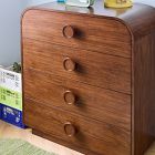 Kids Statement Knob Narrow 4-Drawer Dresser (36")