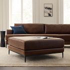 Landon Leather Ottoman