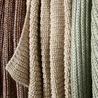 Marled Rib Knit Throw