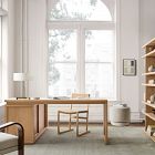 Cutler Oak L-Shaped Storage Desk (68")