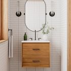 Weston Fluted Glass Indoor/Outdoor Sconce (16&quot;)